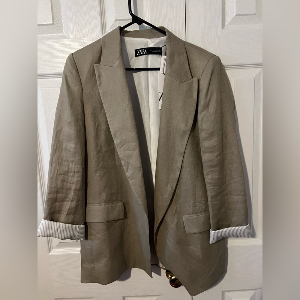 100% linen Zara blazer